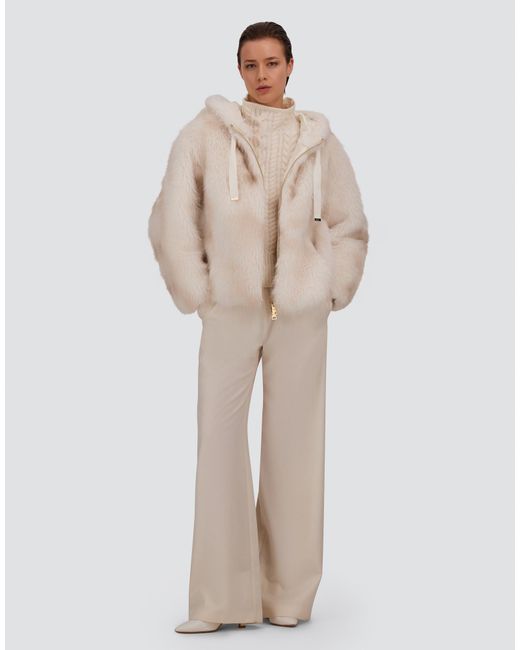 Herno Natural Lynx-Effect Fur-Touch Jacket