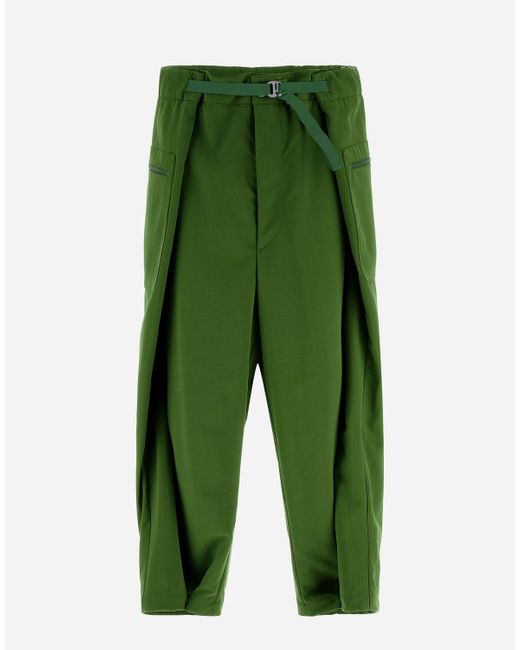 Herno Green Globe Trousers