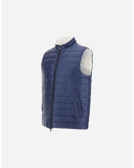 Herno Blue Vest for men