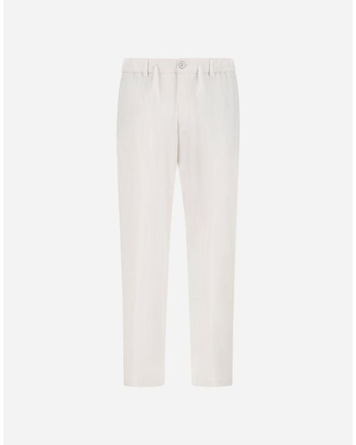 Herno White Trousers for men