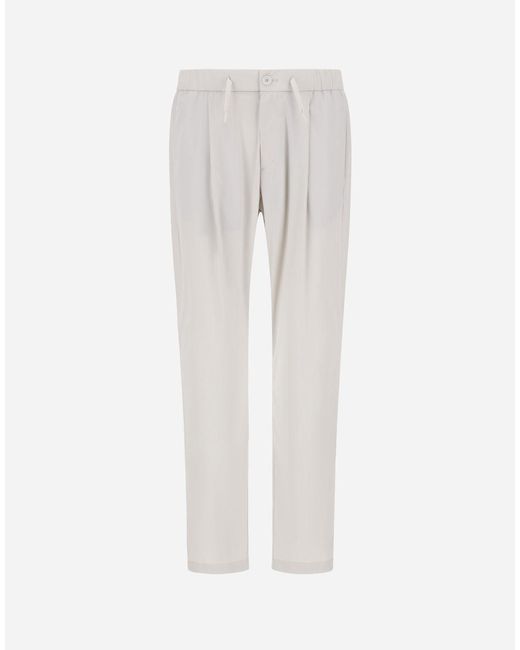 Herno Gray Nylon Maestro Trousers for men
