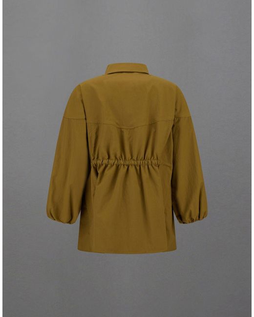 SHACKET LAMINAR IN TECH-POPELINE di Herno in Green