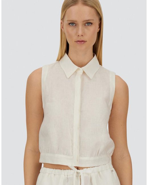 Herno White Resort Blouse