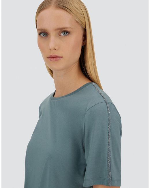 Herno Blue Resort Mercerized Cotton Jersey T-Shirt