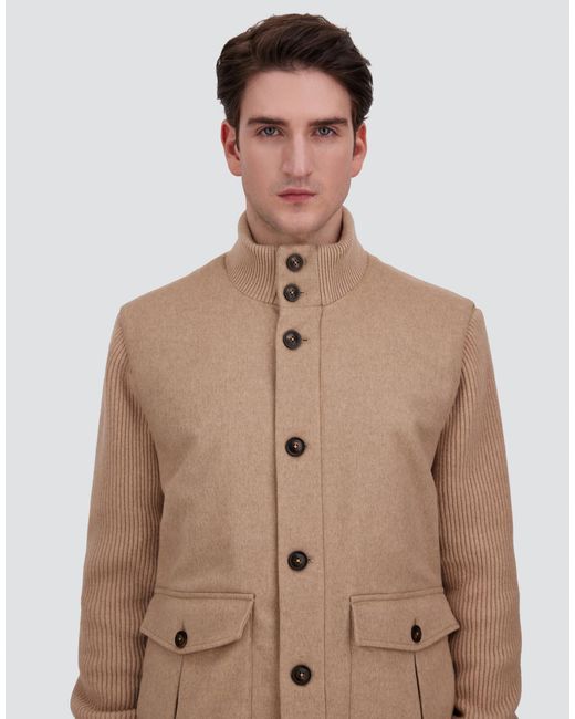 Herno Natural Cashmere And Mohair Cloth Jacket for men