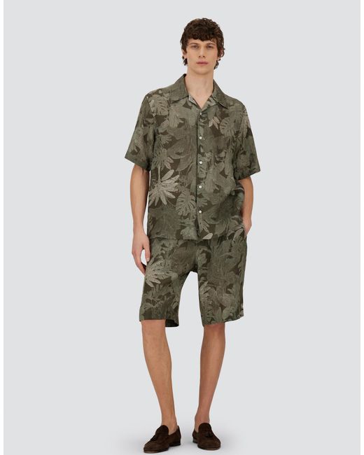 Herno Gray Cargo Shorts for men