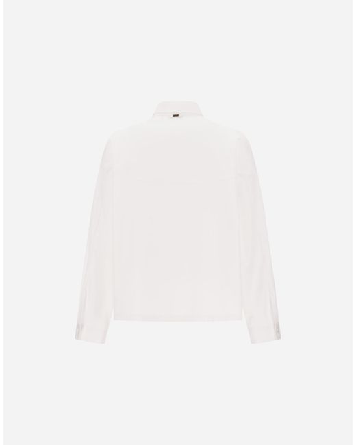 Herno White Cotton Poplin Shirt