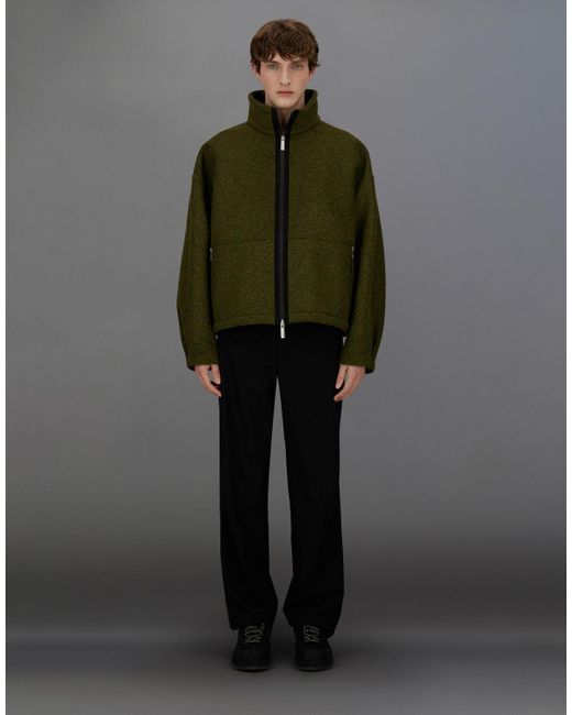 Herno Green Laminar Technical Wool Jacket