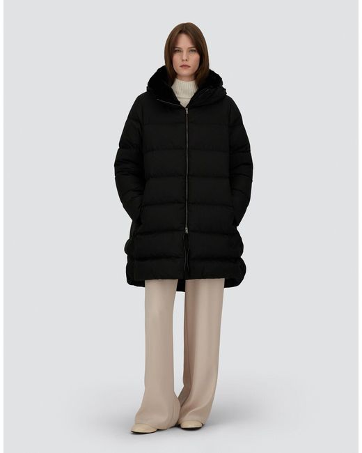 Herno Black A-Shape Jacket