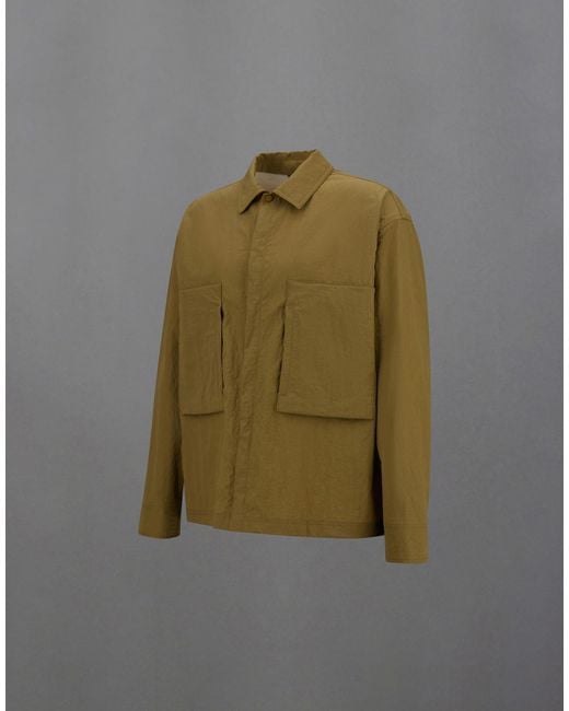 Herno Green Laminar Shacket