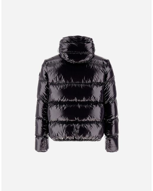 Herno Black Bomber Jacket for men
