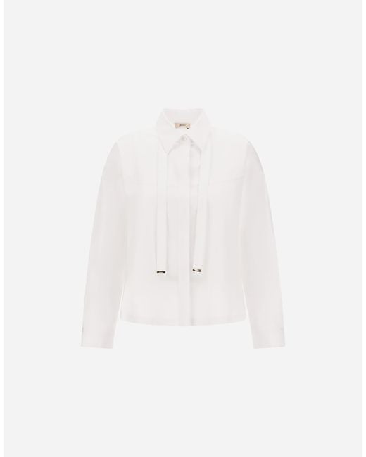 Herno White Cotton Poplin Shirt