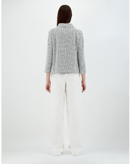 Herno White Trend Tweed Jacket