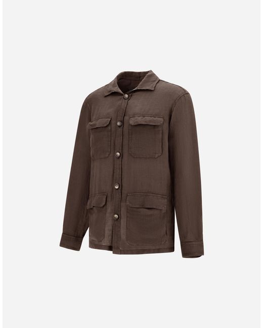 Herno Brown Field Jacket for men