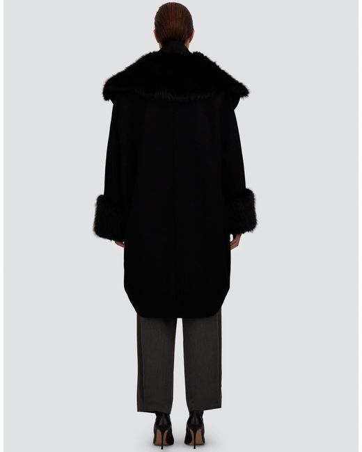 Herno Black Wool Cloth Coat