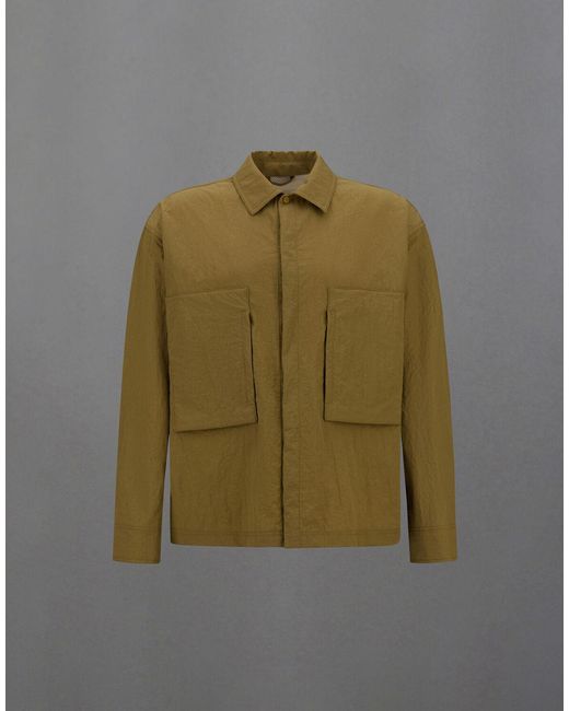 Herno Green Laminar Shacket