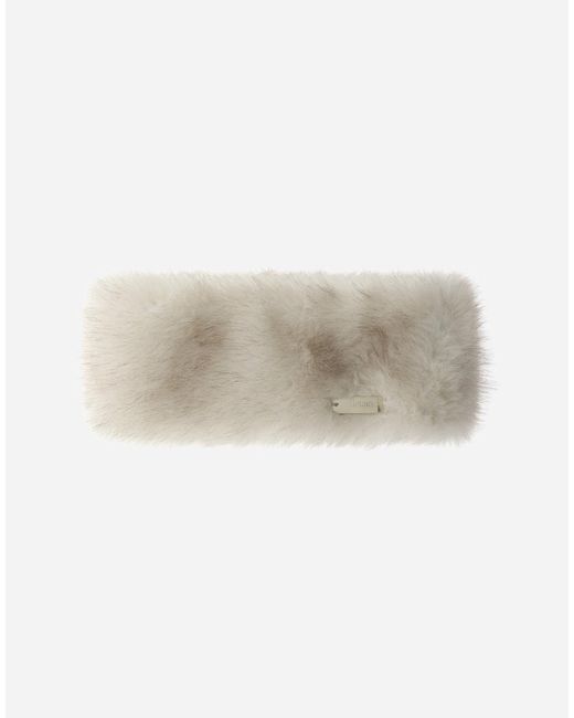 Herno Natural Long-Hair Faux Fur Hat
