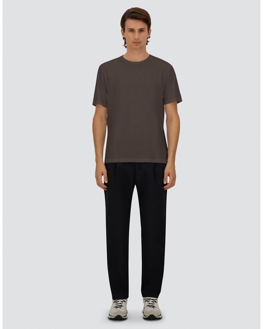 Herno Gray Jersey Crepe T-Shirt for men