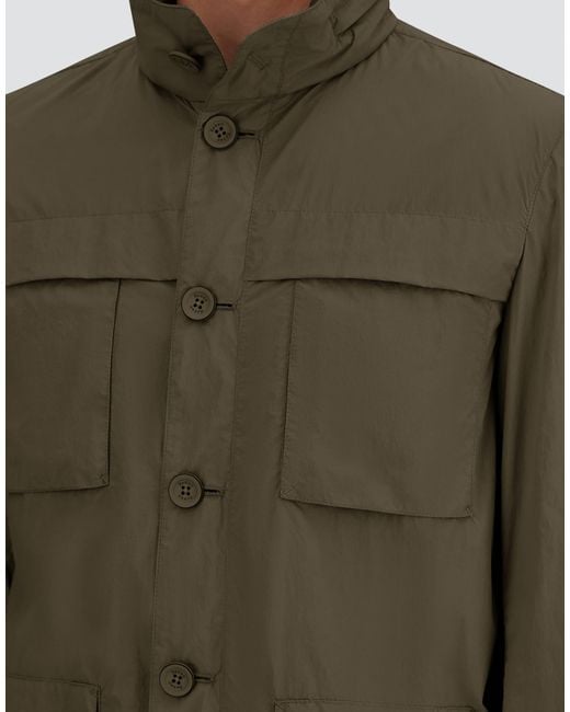 Herno Green Ultralight Crease Field Jacket for men