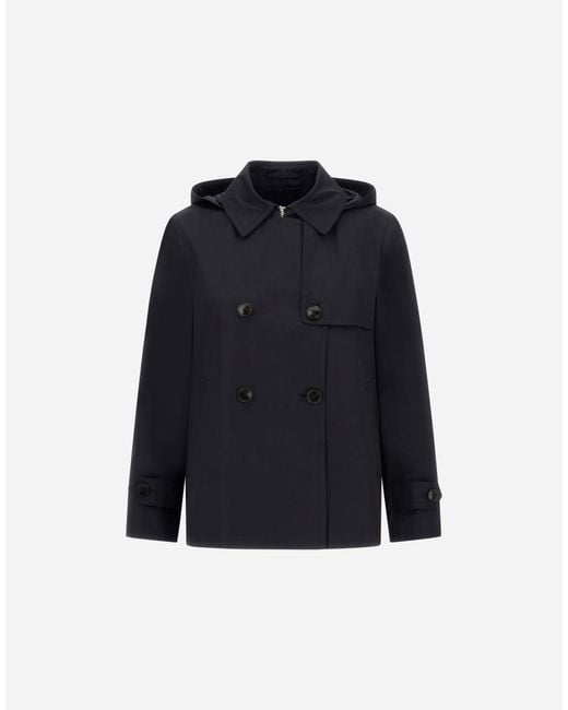 Herno Blue Pea Coat