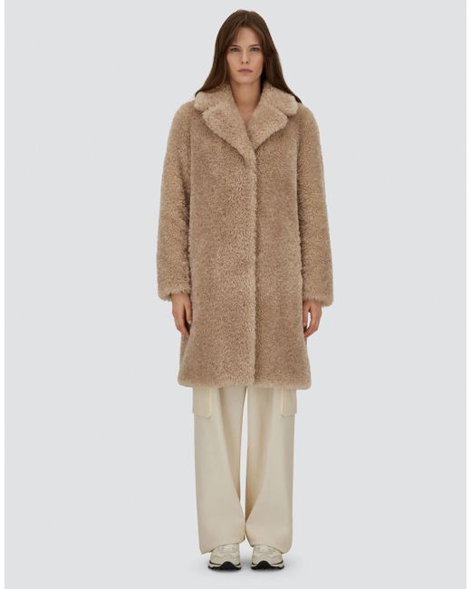 Herno Natural Curly Alternative Fur Coat