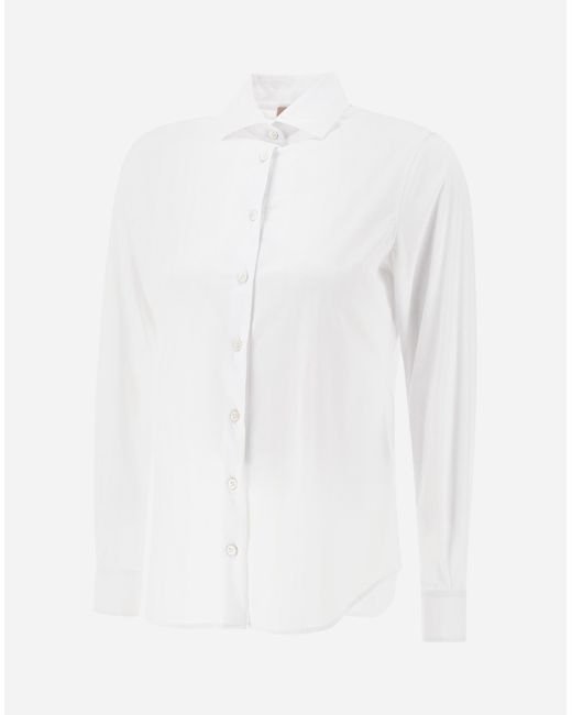 Herno White Women's Spring Ultralight Scuba Shirt