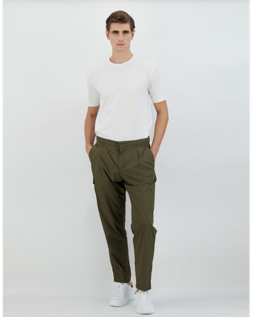 Herno Green Pantalones De Ultralight Crease for men
