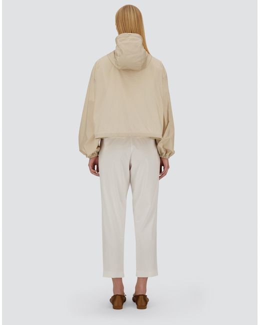 Herno Shiny Tech Crinkle Jacket in Natural | Lyst