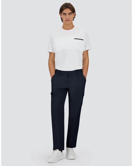 Herno Blue Nylon Dive Trousers for men