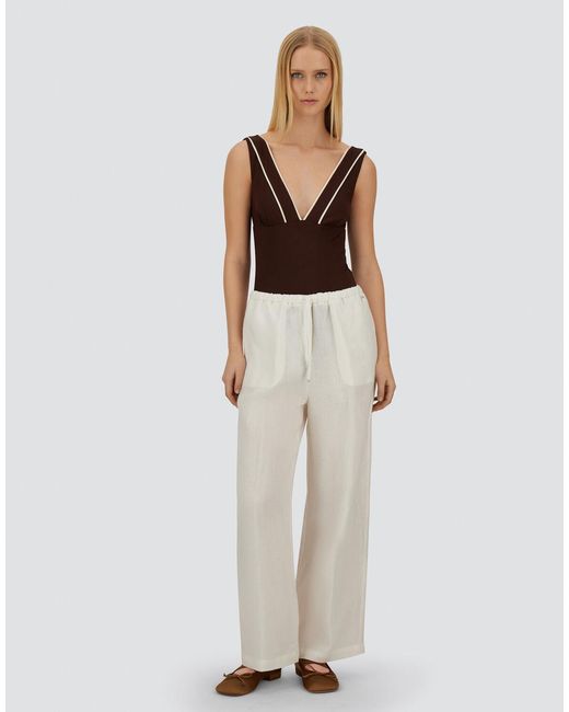 Herno White Resort Trousers