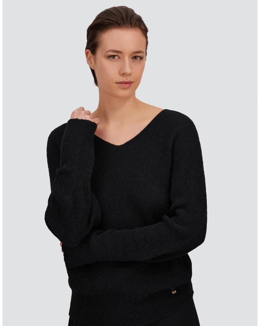 Herno Black Alpaca And Wool Stocking-Stitch Jumper
