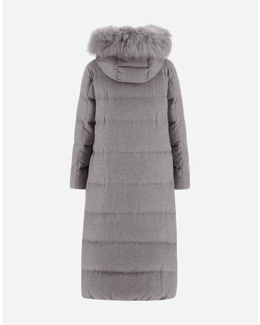 Herno Gray Long Jacket