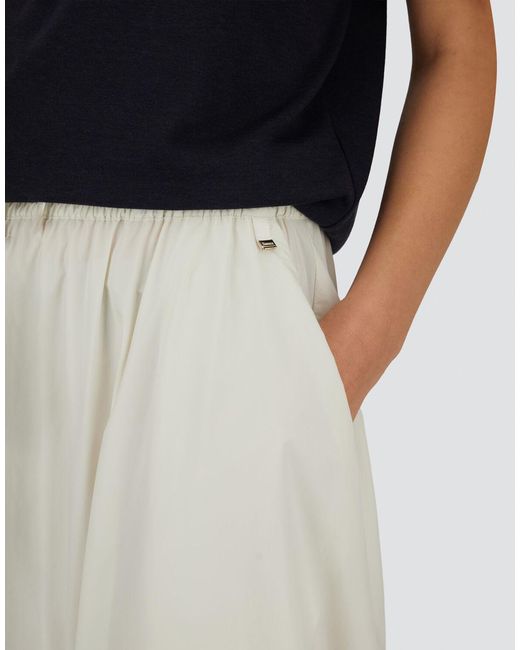 Herno White Light Nylon Stretch Skirt