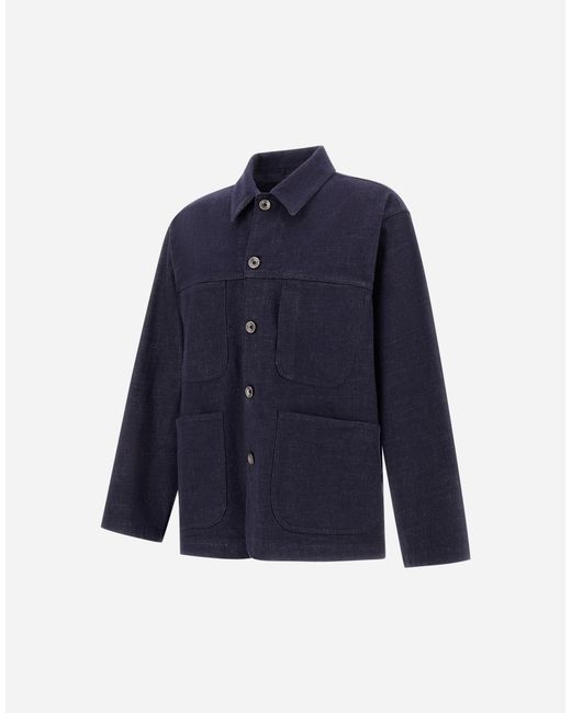 Herno Blue Field Jacket for men