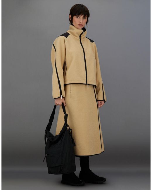 Herno Natural Laminar Polar Fleece And Extra Light Stretch Padded Skirt