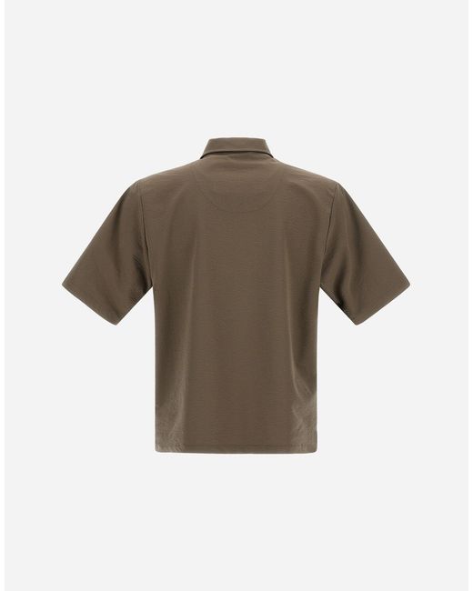 Herno Gray Seer-Crease Shirt for men