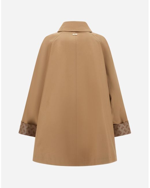 Herno Natural Gabardina De Dean Y Monogram