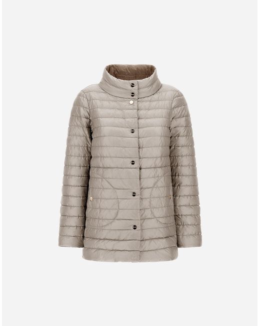 Herno Brown Reversible A-Shape Jacket