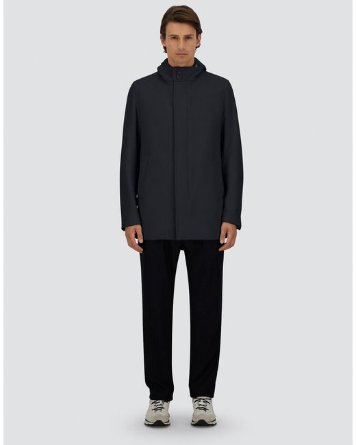 Herno Blue Trench Coat for men