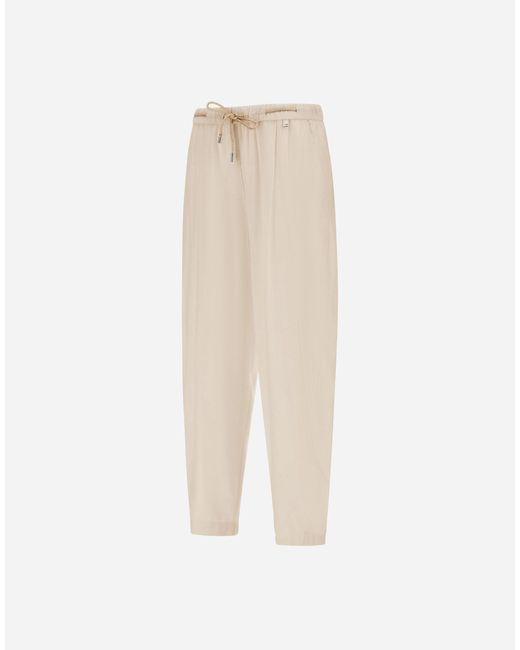 Herno White Stylish Lightweight Pant