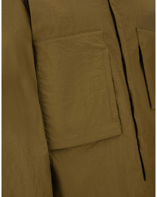 Herno Green Laminar Shacket