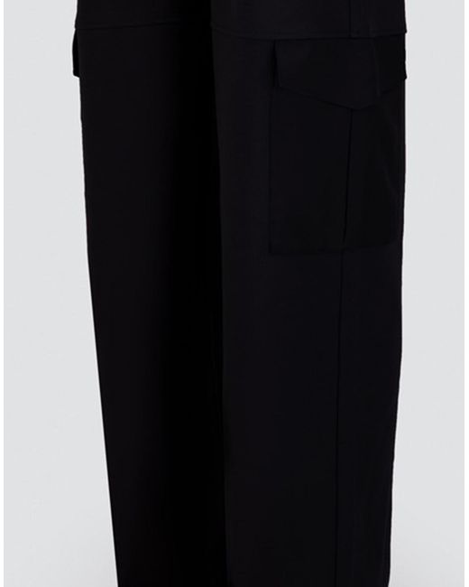 Herno Black Trousers In 100% Cotton Interlock And Arendelle