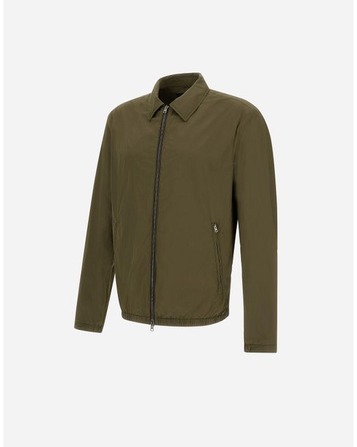 Herno Green Ultralight Crease Shacket for men