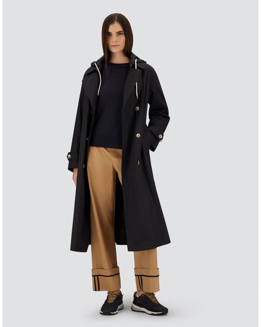 Herno Black Trench Coat