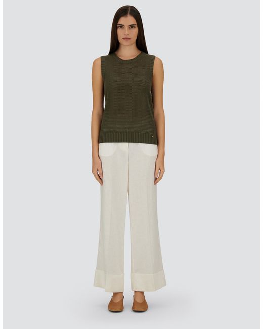 Herno White Cigarette Trousers