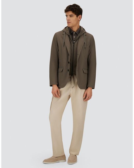 Herno Brown Resort Stretch Comfort Nylon Blazer for men