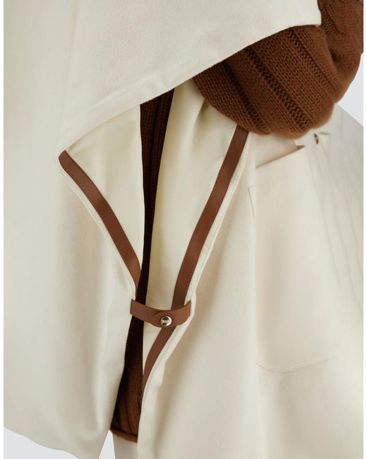 Herno White Poncho