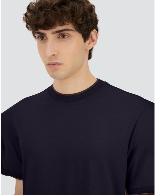 Herno Blue T-Shirt for men
