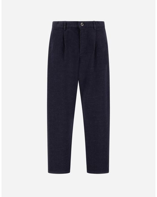 Herno Blue Trousers for men