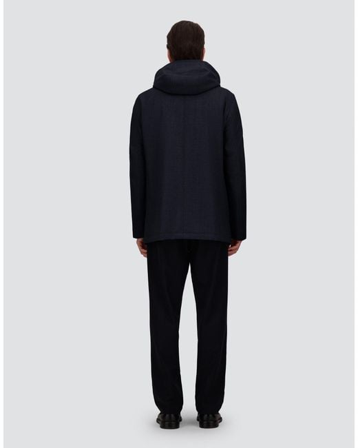 Herno Blue Short Parka for men